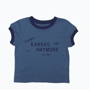 Role Model Camp Kansas Anymore Cropped Tee